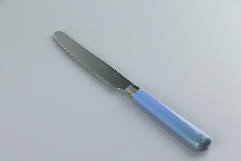 ナイフ　ステンレス×プラスチック　ブルー