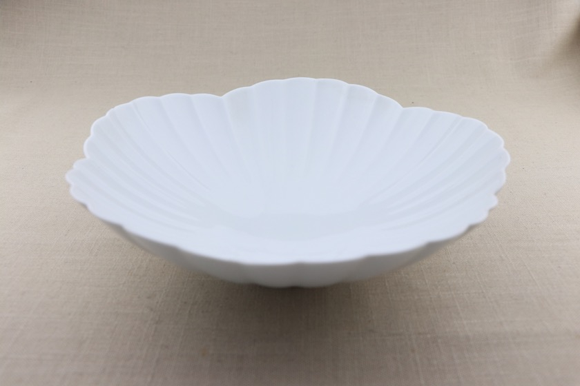 中華花型鉢・白