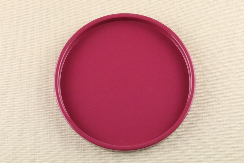 塗り皿　ピンク