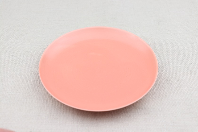 ピンク丸皿