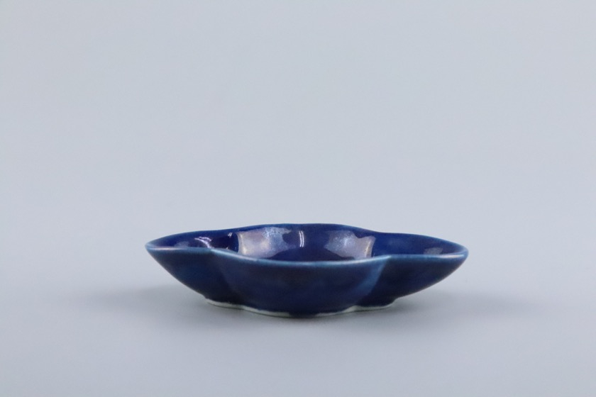 木瓜型豆皿（藍）
