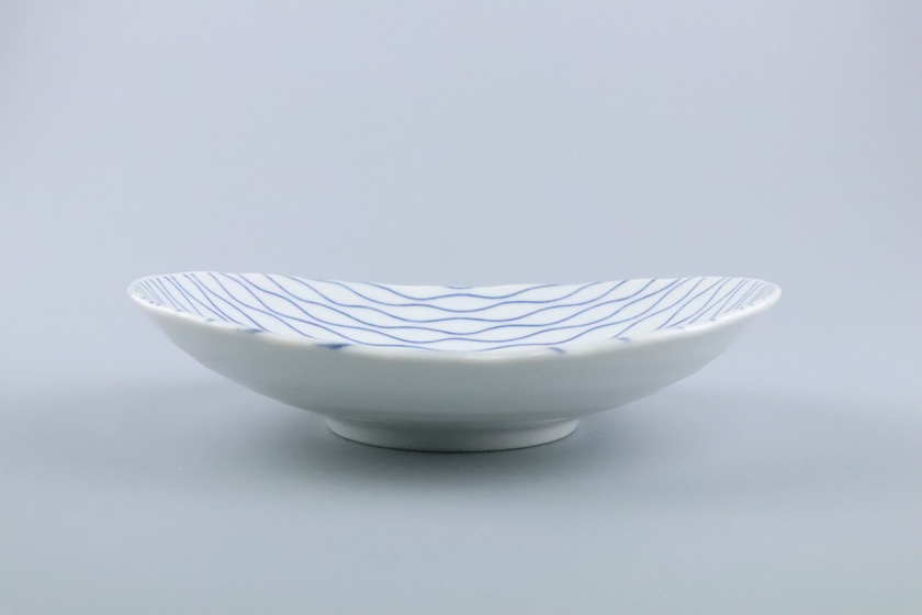 白・楕円皿