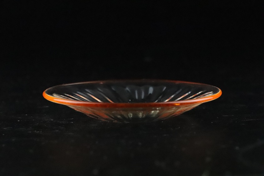 ガラス豆皿（オレンジ）