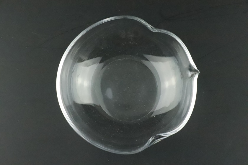 瓢型ガラス皿