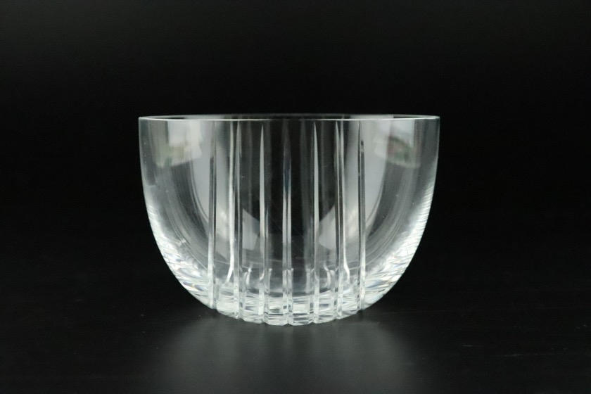 楕円ガラス鉢（ライン入り）