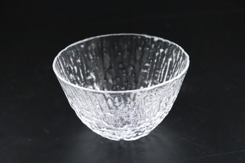 ザラザラガラス鉢（木地目）