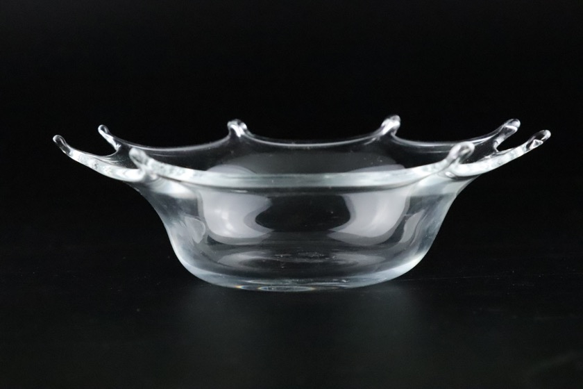 変形ガラス鉢（ミルククラウン・大）