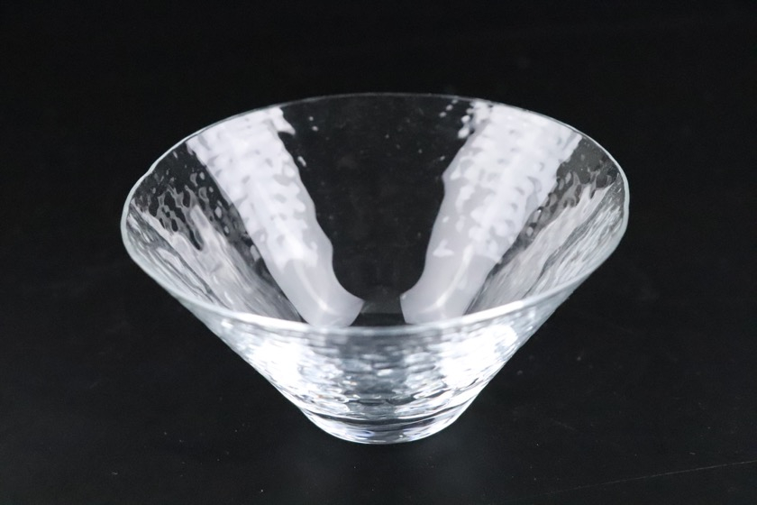 ガラス鉢（クリア・ザラザラ）