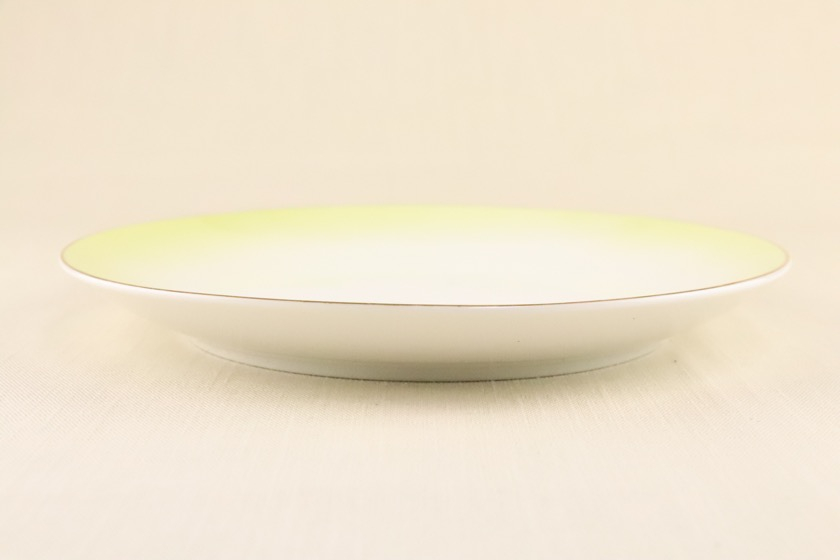 デザート皿（白・黄色グラデーション）