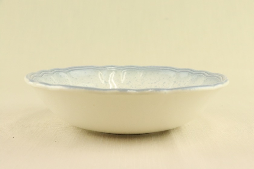 スープ皿（白・ブルー系飛沫）