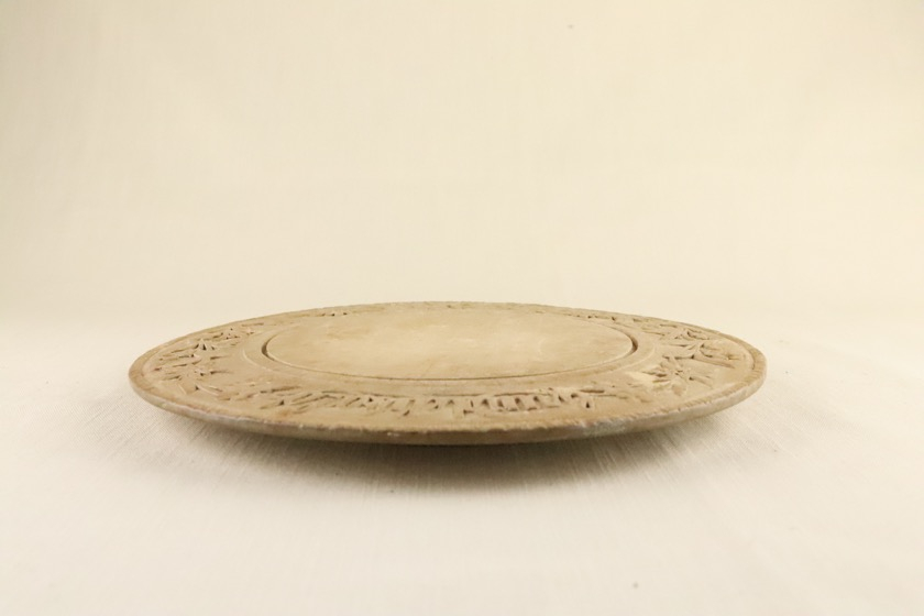 丸ウッドボード（白木・リム彫刻）
