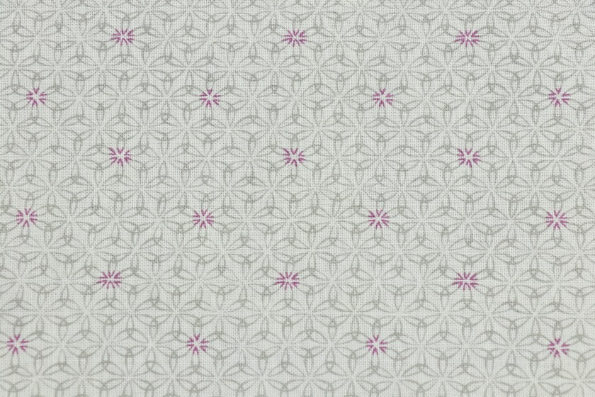 グレー・パープル　小紋　紫×灰